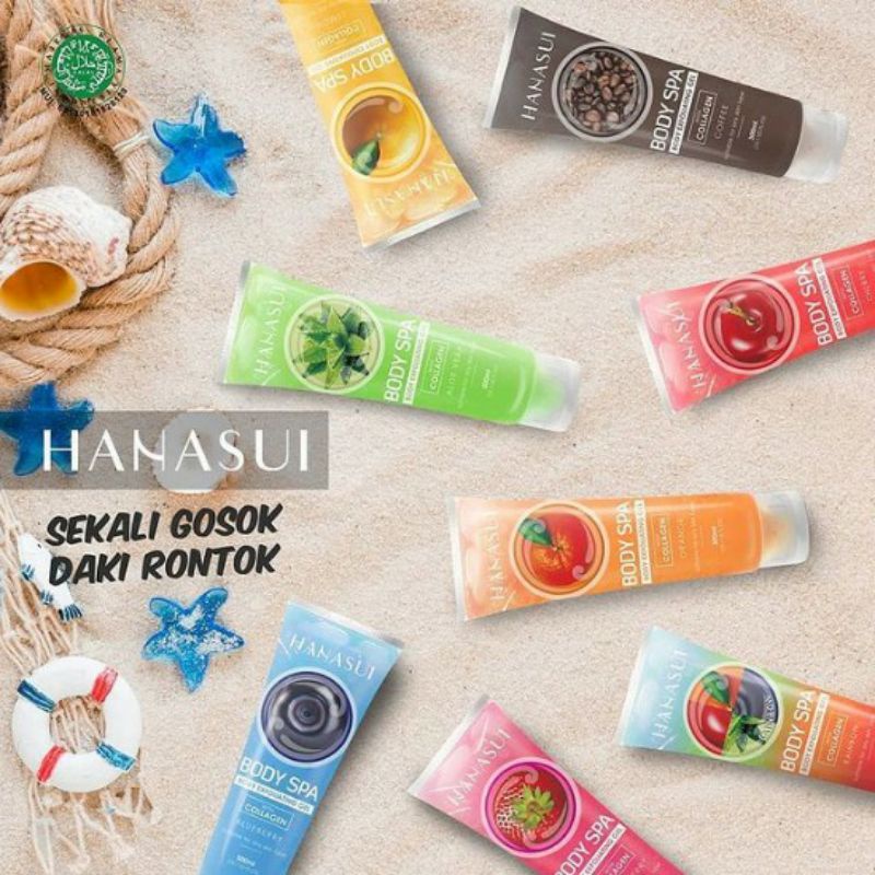 HANASUI BODY SPA EXFOLIATING GEL 300ML | PERONTOK DAKI ~ ORIGINAL 100%