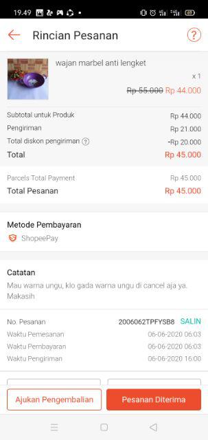 Wajan Marbel Anti Lengket