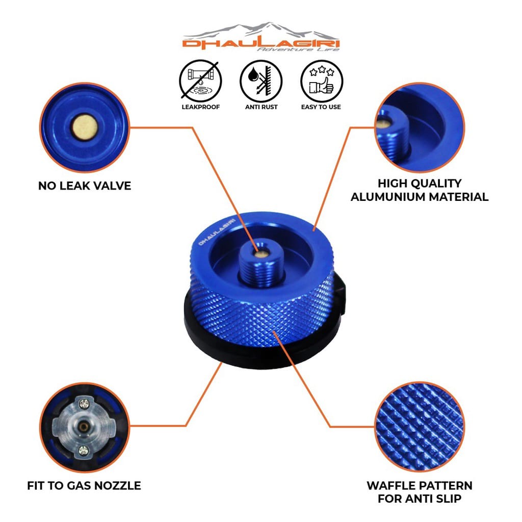 Adaptor Kompor Dhaulagiri - Konektor Penghubung Tabung gas Hicook - adaptor tabung canister