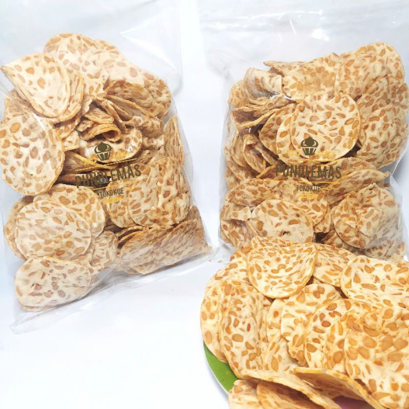 Keripik Tempe Sagu  1 Kg Oven Original Kripik Tempe Sagu 1Kg Snack Cemilan Makanan Ringan Terlaris