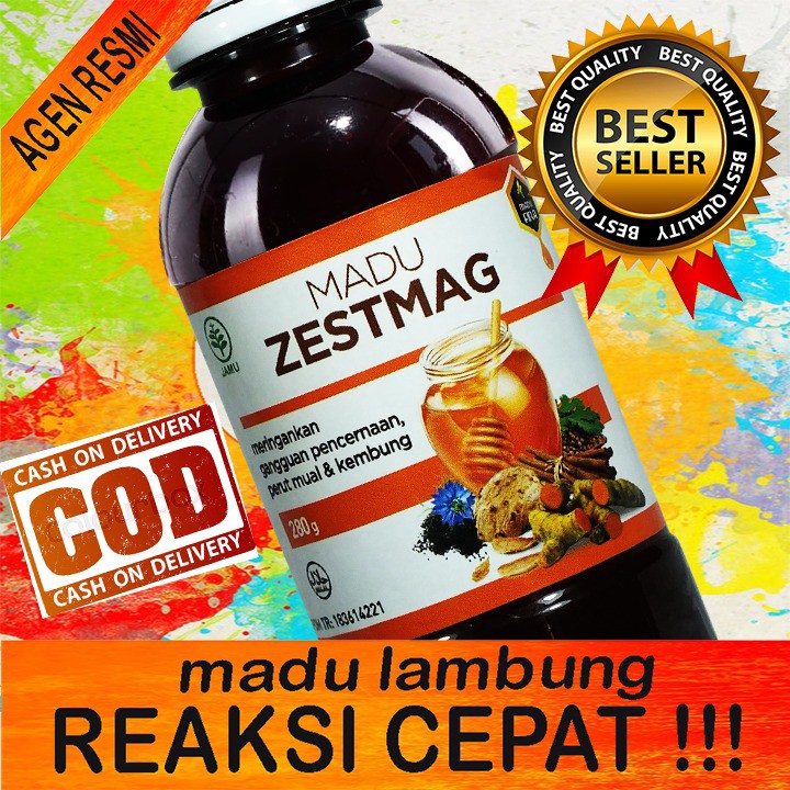 [COD] madu zestmag madu maag dan asam lambung herbal ampuh mengobati maag gerd