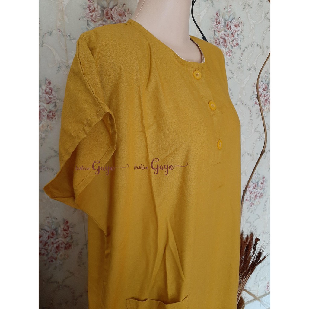 Daster katun rayon polos dewasa