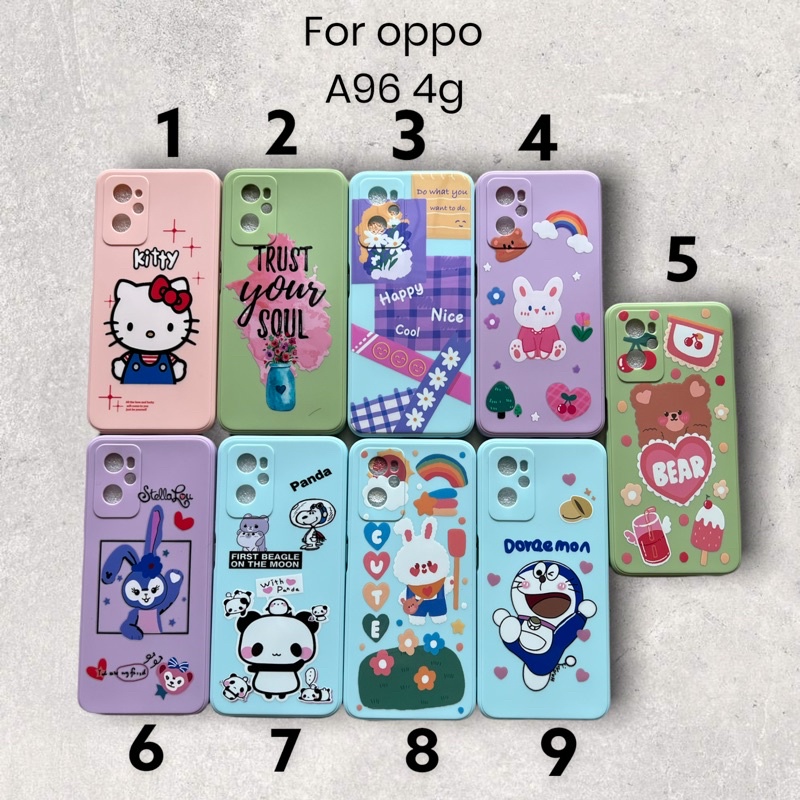 Case Motif Oppo A96 4g , Case Candy Full Motif Oppo A96 4g , Softcase Casing Motif Oppo
