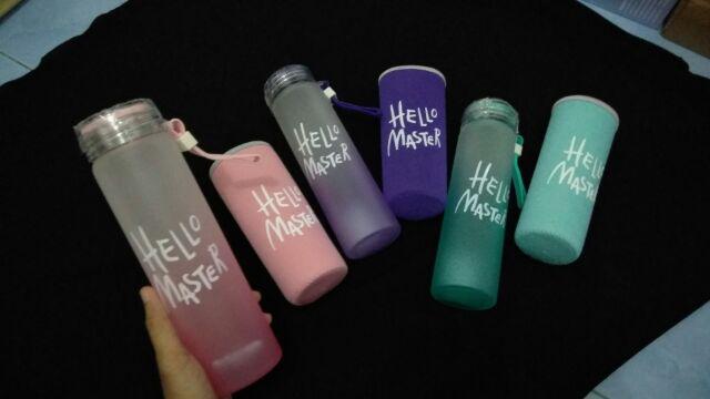 Hot Promo Botol Minum Hello Master + Free Sarung (480ml)