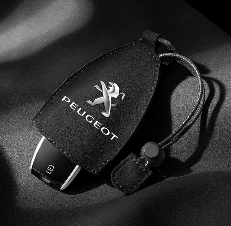 Suede Car key bag Universal fob for Peugeot Car Key Case