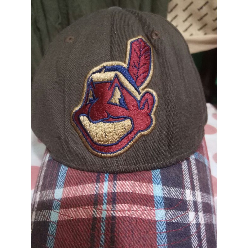 topi MLB Indian Original second import