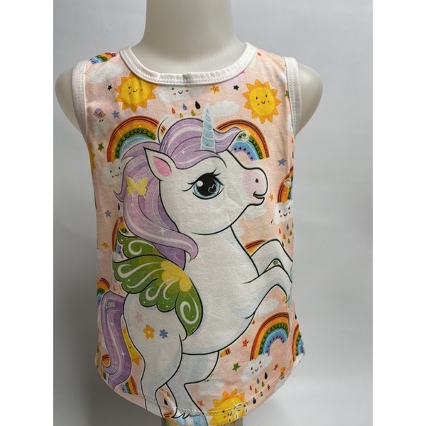 Kaos singlet anak perempuan-singlet UNICORN 1-10 tahun