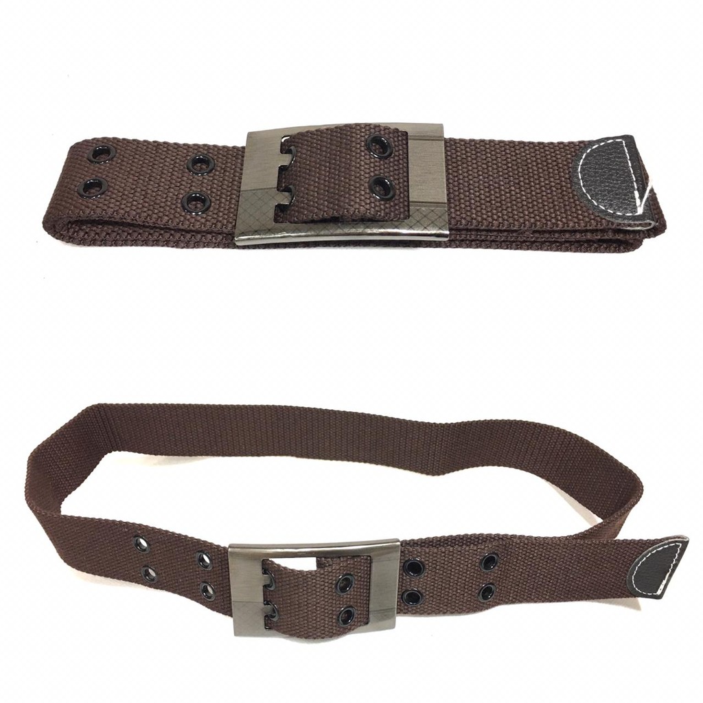 Gesper Ikat Pinggang Pria Laki Cowo Katun Army Tactical Asli Ori Sabuk Belt Impor Polos - YH-TBJ-128