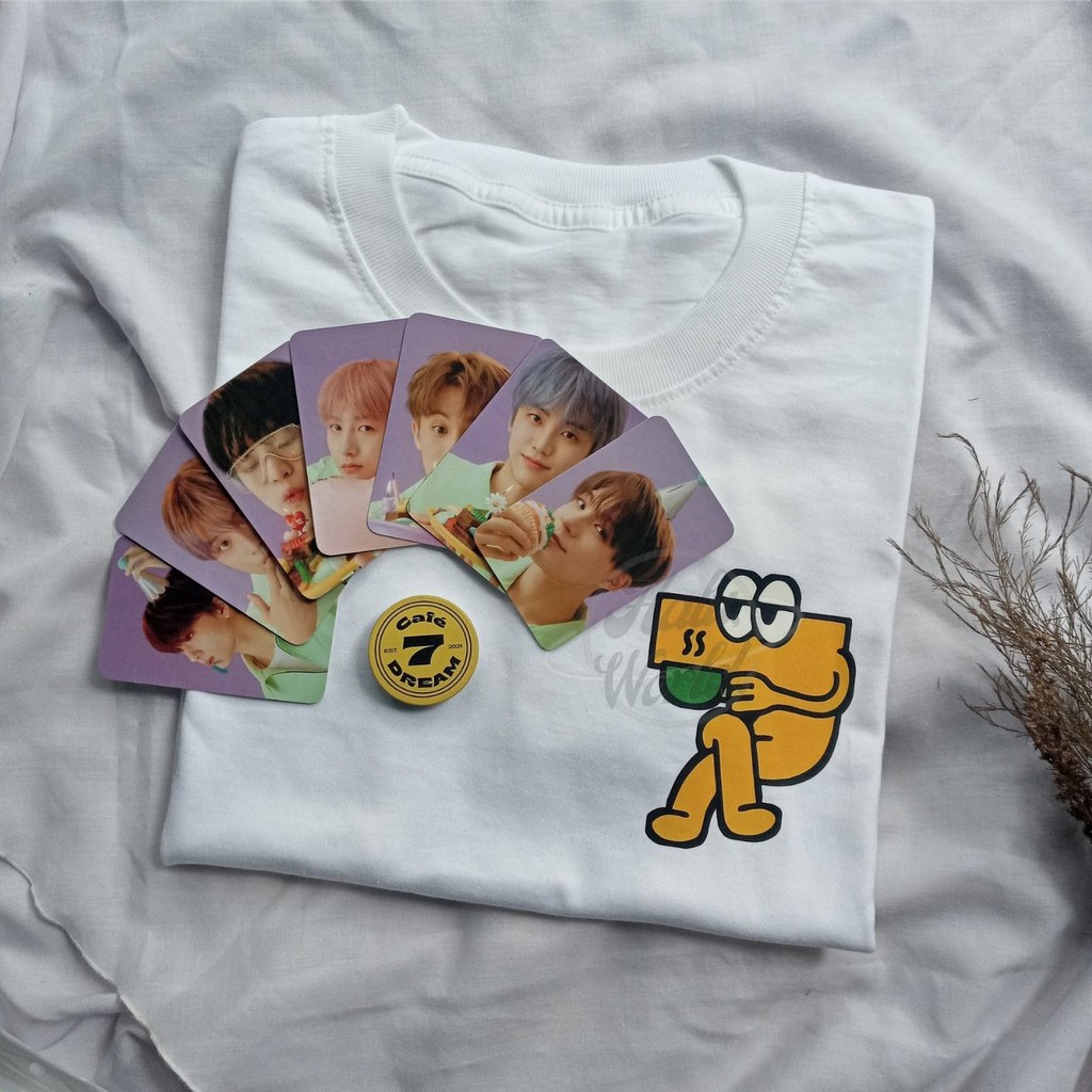 NCT Dream 7 Dream Cafe Unofficial T-Shirt + Freebies 7 Photocard Set