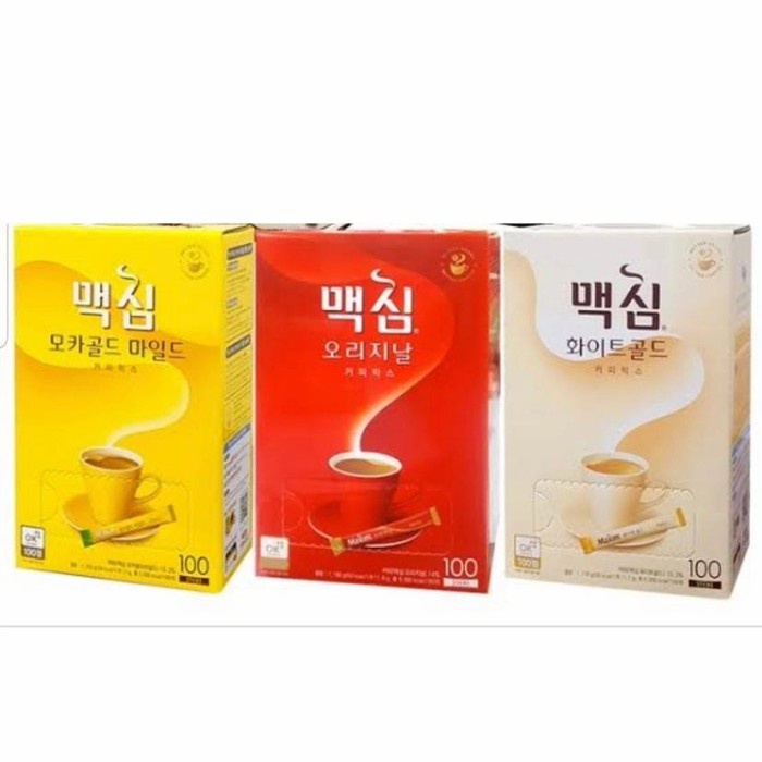 

ge01fgf Coffee Korea Maxim Mocha Gold Isi 100 - Kuning Ds20X11