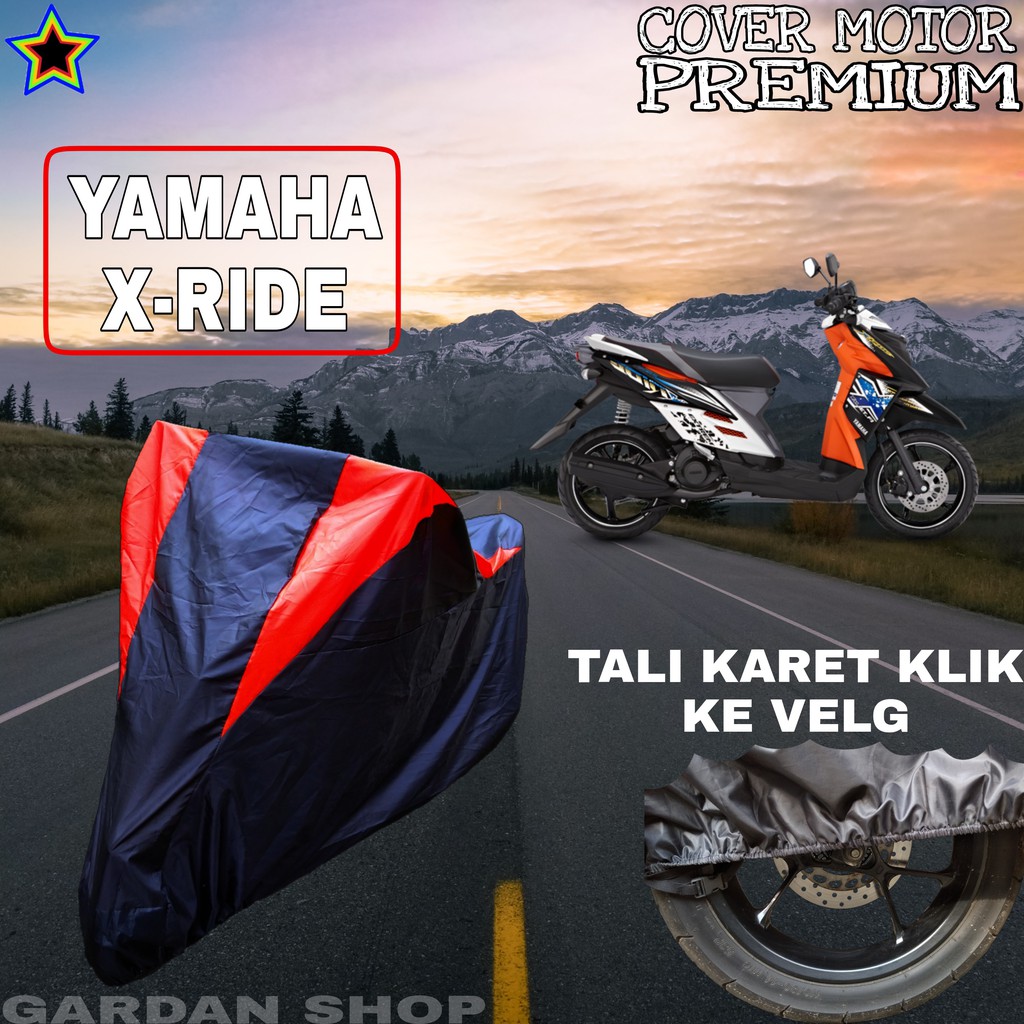 Sarung Motor YAMAHA X-RIDE Hitam MERAH Body Cover Penutup Pelindung Motor Yamaha PREMIUM