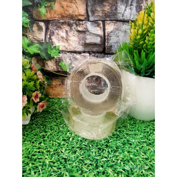 

NANO TAPE Perekat / Double Tape TIP ISOLASI 2Meter bening serbaguna super kuat