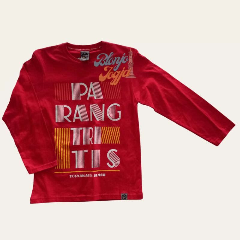 Kaos lengan panjang paris pantai parangtritis jogja