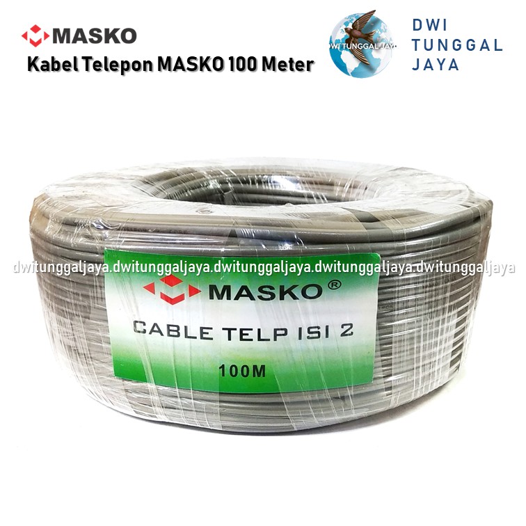 Kabel Telepon / Tweeter Walet MASKO Tunggal Isi 2 100 Meter