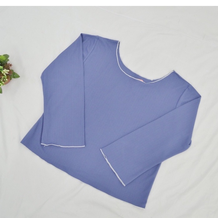 Celya Blouse Jumbo / Atasan Jumbo Wanita / Charla.id / CHA 0995-Navy