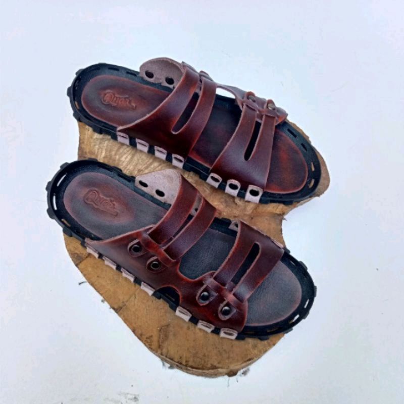 Sandal casual pria kulit asli Sandal pria kulit asli