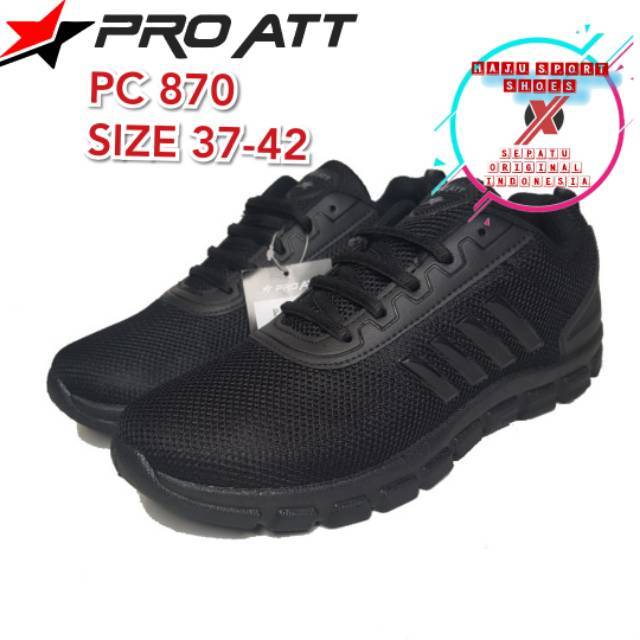 SEPATU OLAHRAGA PRO ATT PC &amp; PCP 870 871 SEKOLAH SNEAKERS COWOK CEWEK / SEPATU SEKOLAH HITAM POLOS