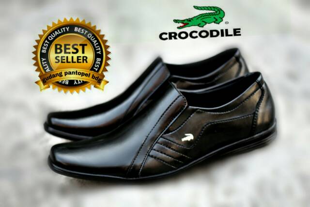 Top Seller☆ TOOS VAS Sepatu Pria Crocodile Pantofel Tali Pendek Kulit Swedian Formal Kerja