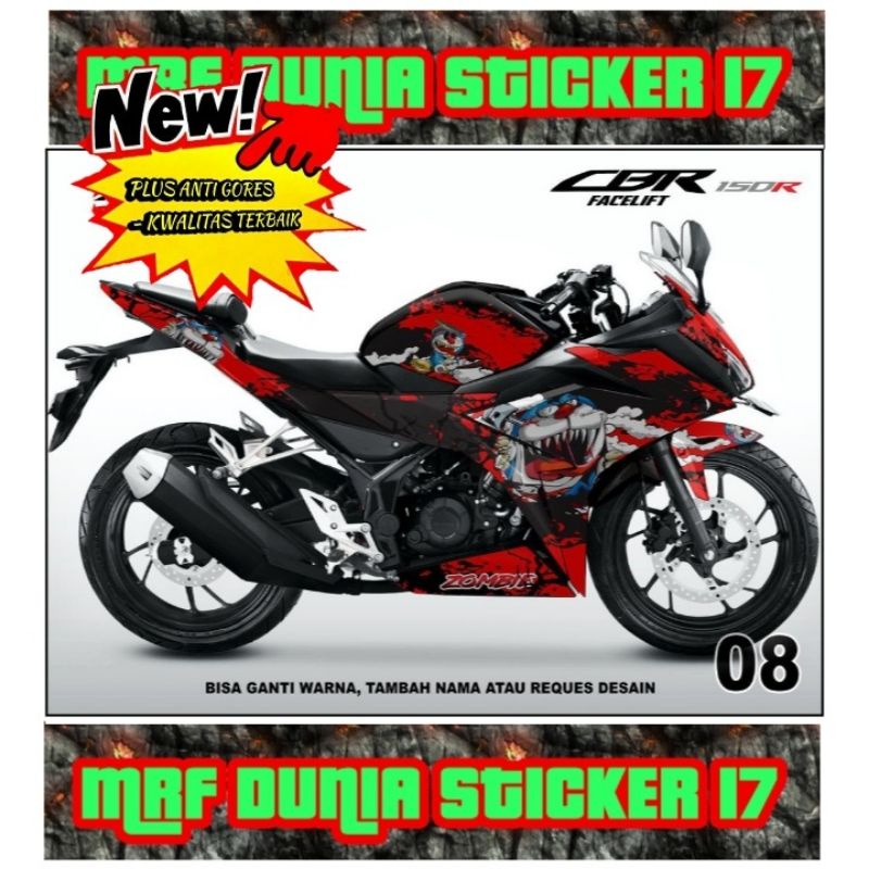 Sticker decal CBR 150R Facelift Full Body dekal CBR 150R Facelift Stiker Decal CBR 150R Facelift Dec