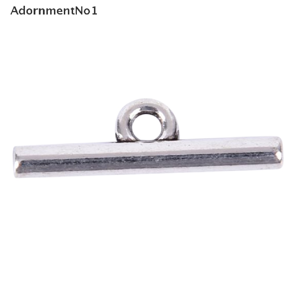 (AdornmentNo1) 20pcs / Set Kait Toggle Silver Retro Untuk Membuat Perhiasan DIY