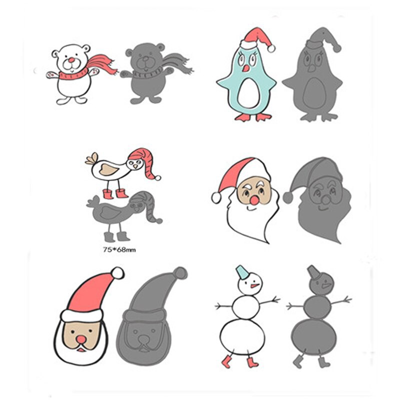 

Free Ongkir Merry Christmas Metal steel Cutting Dies DIY Scrapbook photo Album Embossing Paper Card