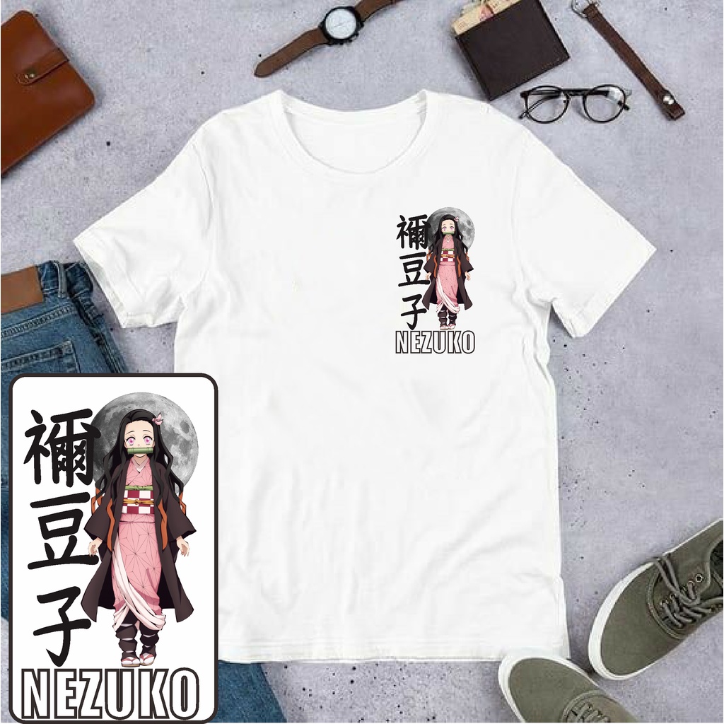 TSHIRT NEZUKO KAMADO / BAJU NEZUKO KAMADO / KIMETSU NO YAIBA ANIME TSHIRT / BISA COD