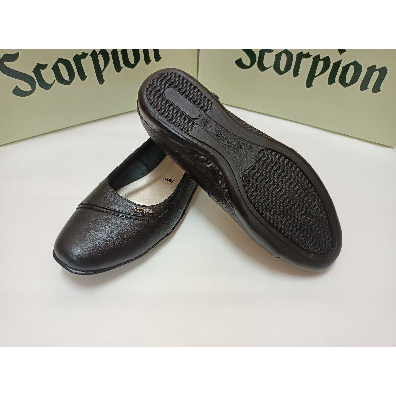 Sepatu Kulit Wanita Scorpion 6097 - Sepatu Heels Kulit - Pantofel Kulit