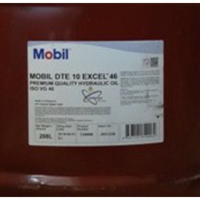 Oli Hidrolik MOBIL DTE 10 EXCEL 46 Pelumas iso vg 46
