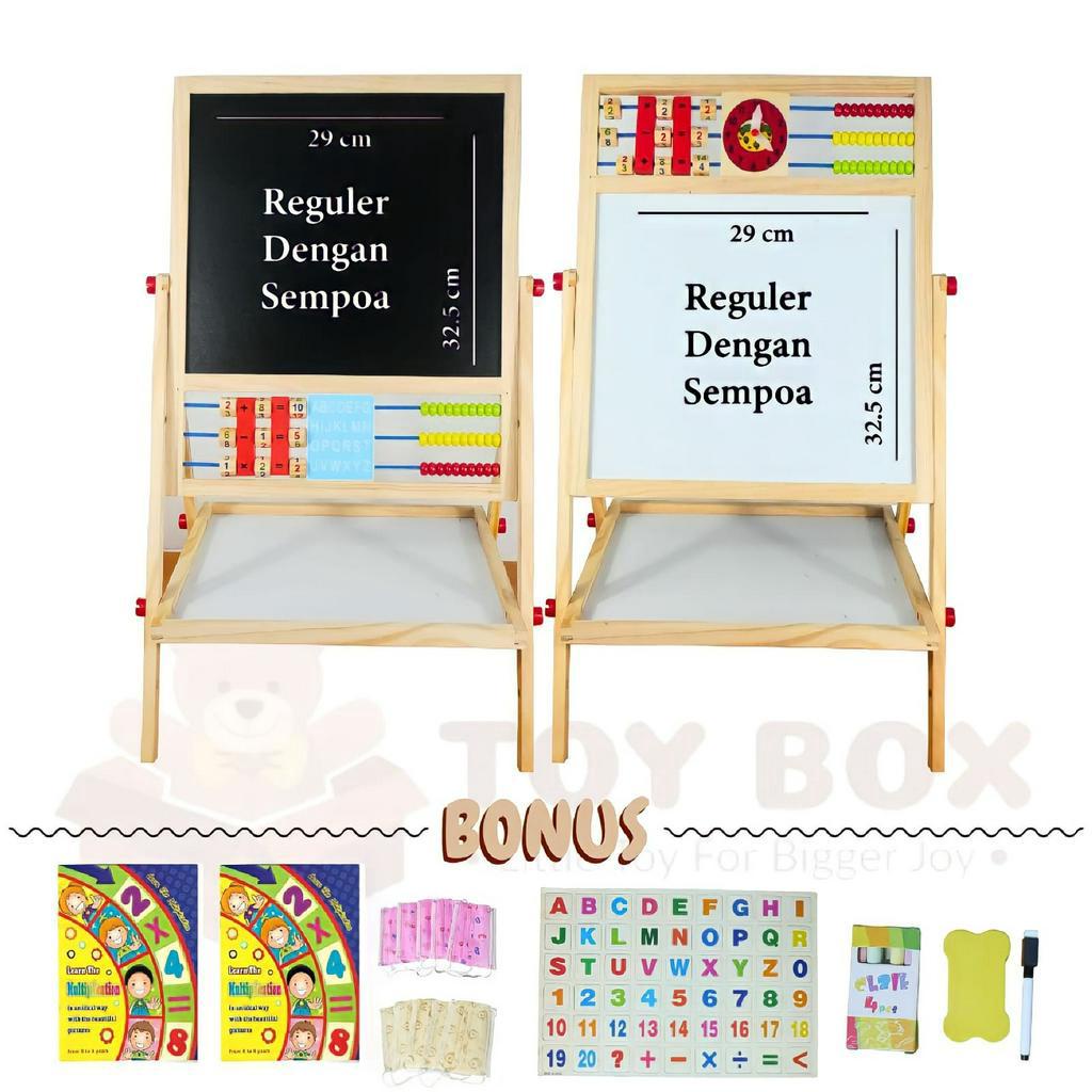 

Education Board Magnetic 2 in 1 - Papan Tulis Anak -Mainan Edukasi