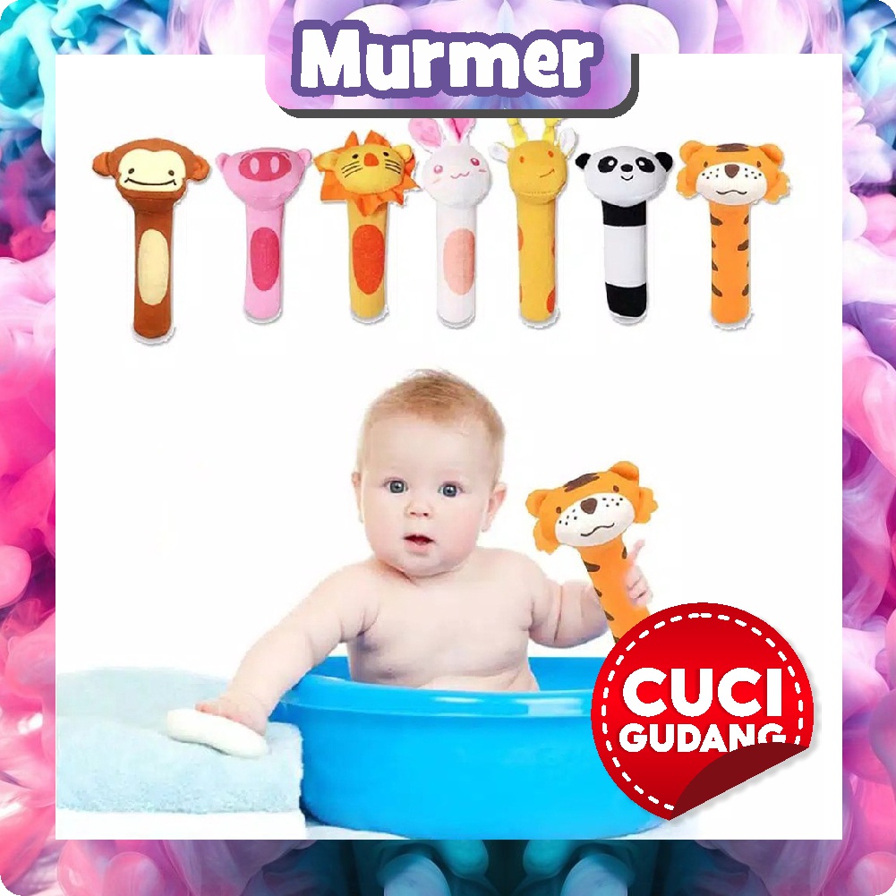 Murmerofficial Mainan Tangan Bayi Bunyi Baby Hand Rattle Toy Stick R579