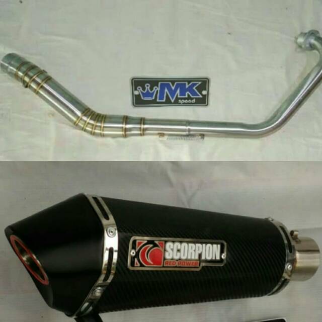fullsystem Knalpot Racing yamaha vixion R15v3 r15v2 xabre byson CBR 150 gsx 150 Scorpion Carbon