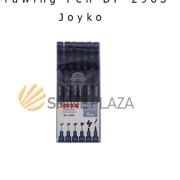 

MURMER!! LR075 Drawing Pen Set Joyko DP-298S - Pena Gambar Hitam Joyko