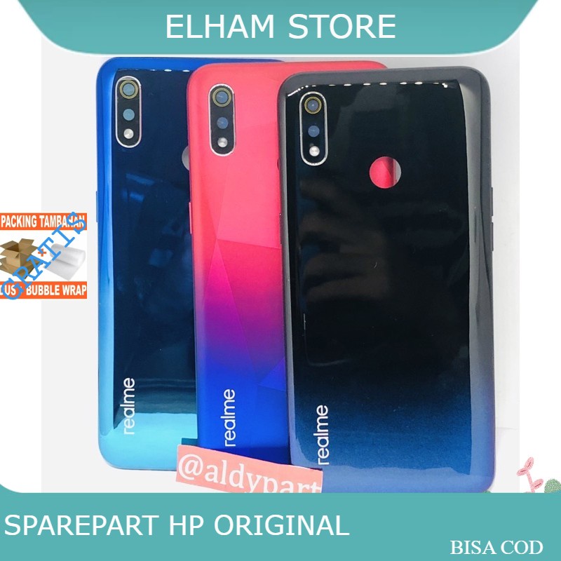 BACKDOOR TUTUP BELAKANG RELME 3 CASING FULLSET KOMPATIBEL