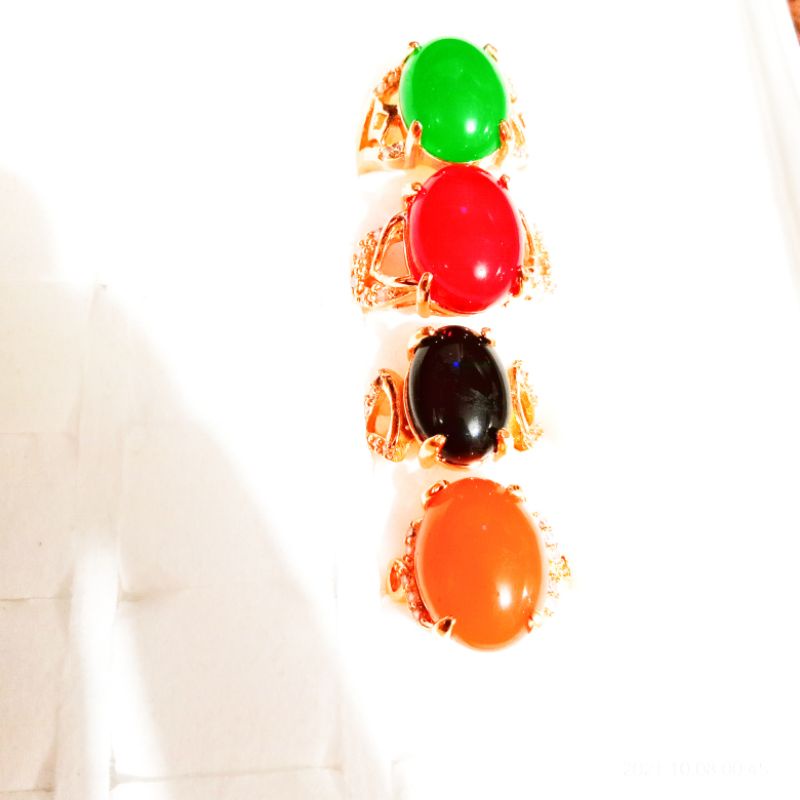 cincin batu random dewasa wanita atau pria
