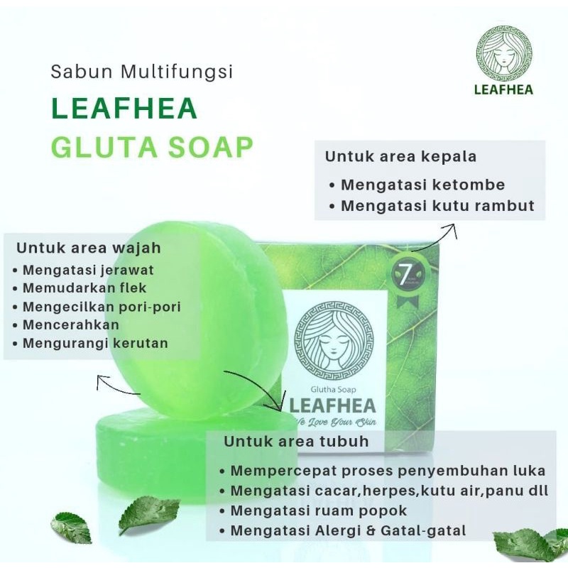 LEAFHEA SABUN Pembersih waja ORIGINAL KEMASAN BARU
