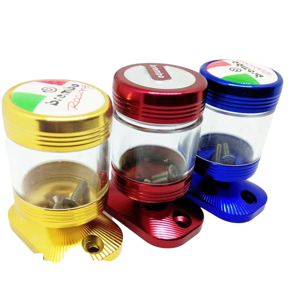 Tabung Minyak Rem Stempel Kaca Motor Honda Yamaha Bahan Full Cnc