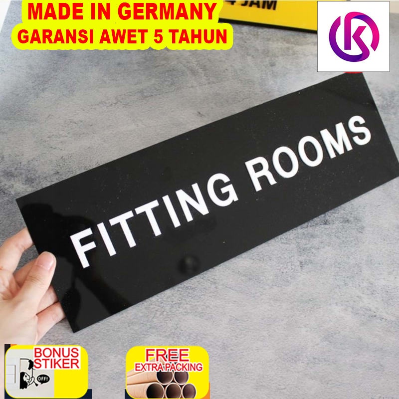 

Terlaris Sign Signage Fitting Room Acrylic Hitam / Sign Acrylic Timbul