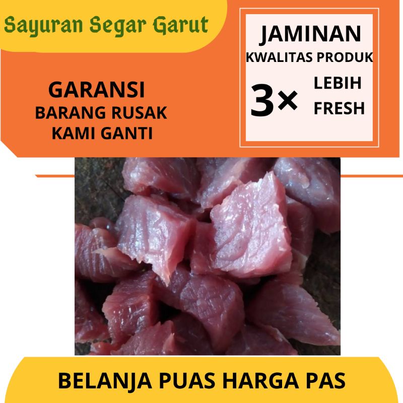 

Daging Sapi Potong Dadu 500gr Untuk Sambel Goreng by Sayuran Segar Garut