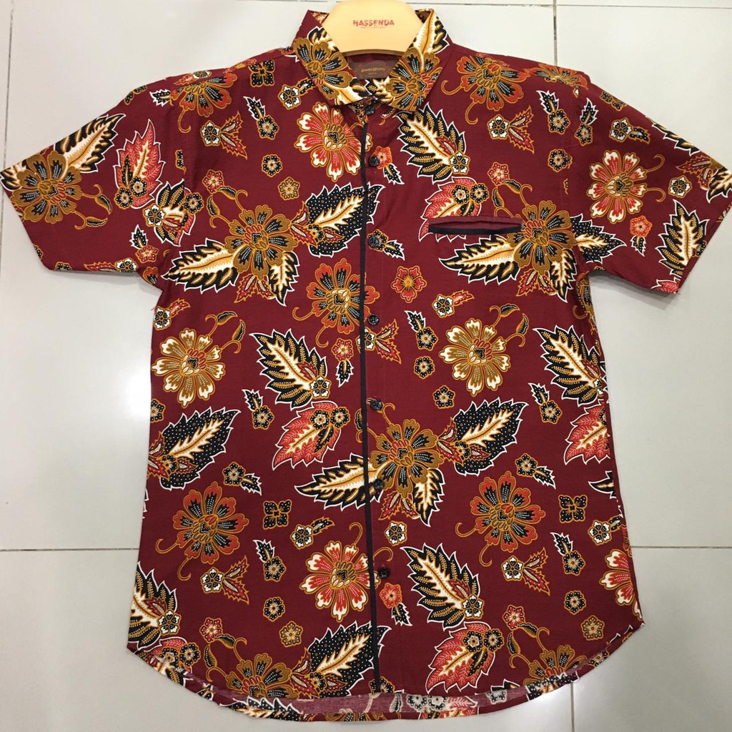 Kemeja Batik Pria Semata Wayang / Baju Batik Hassenda / Baju Batik Murah