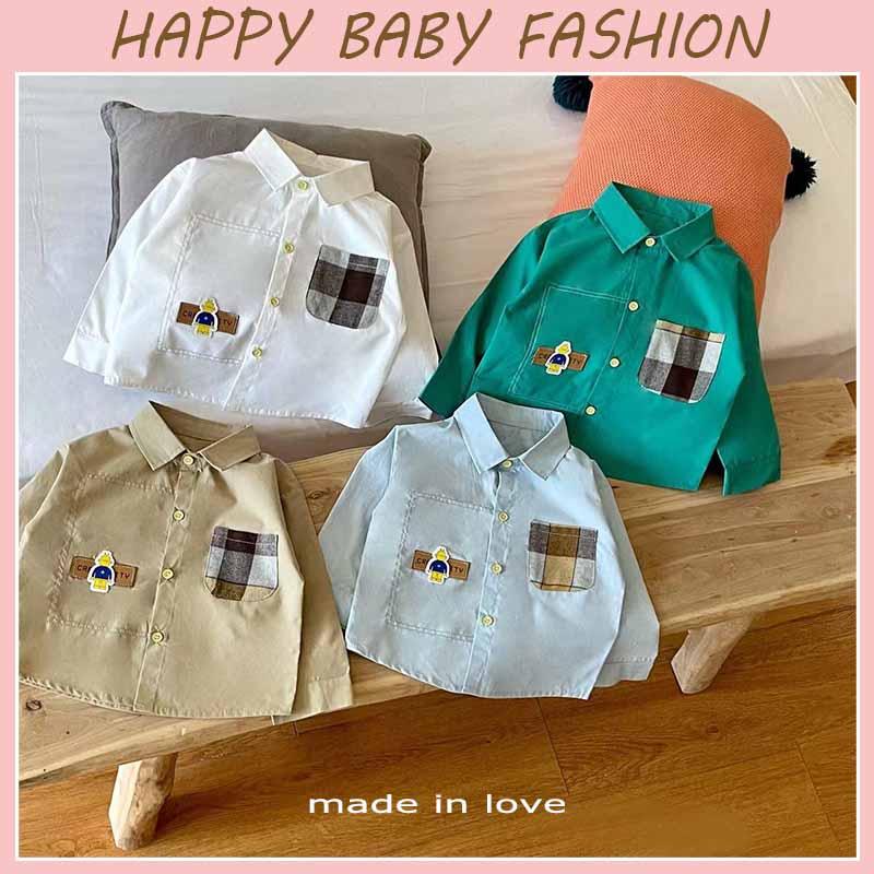 (Baru Datang) CS-04 Kemeja lengan panjang bayi dan anak kualitas premium import / kemeja casual elegant kualitasw premium impor