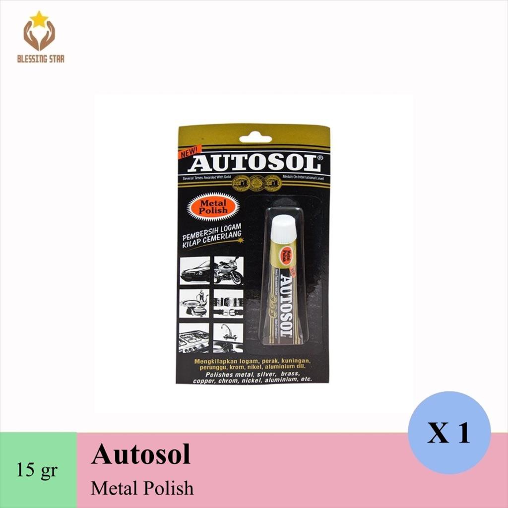 Autosol 15gr metal polish pembersih pengkilap Chrome stainless