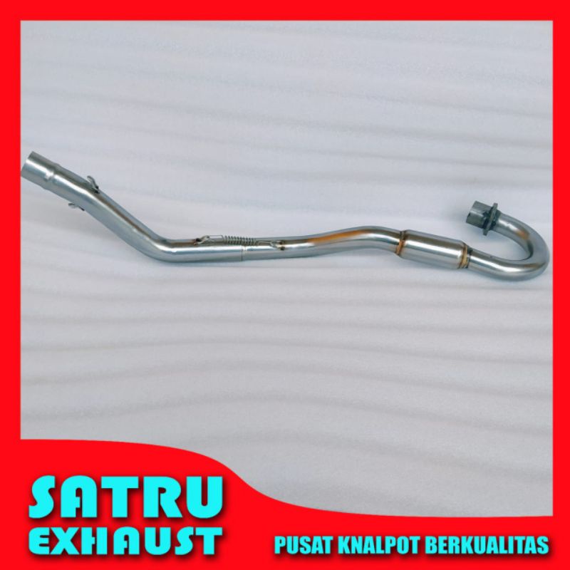 Pipa leheran knalpot full bending Honda CRF 230 CBU bending rol stainless stell