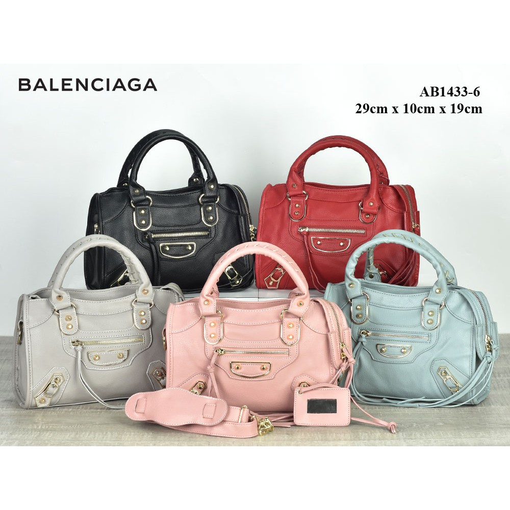 Tas Balenciaga City Metallic Edge Small Semi Premium AB1433-6