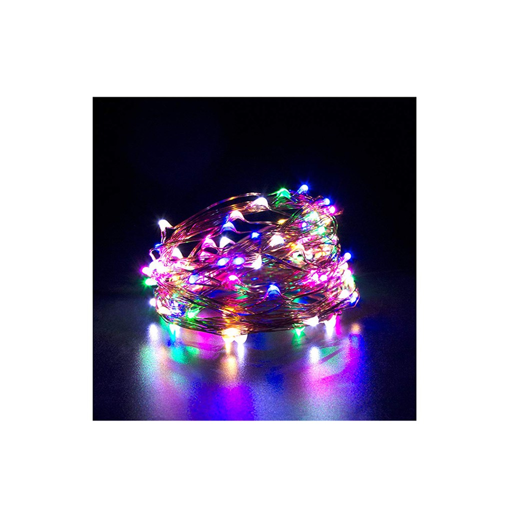 ☛TK☚ Lampu Tumblr 10 Meter 50 LED Non Box Packing OPP Hias Lebaran Dekorasi Kamar RGB Import E009 E018