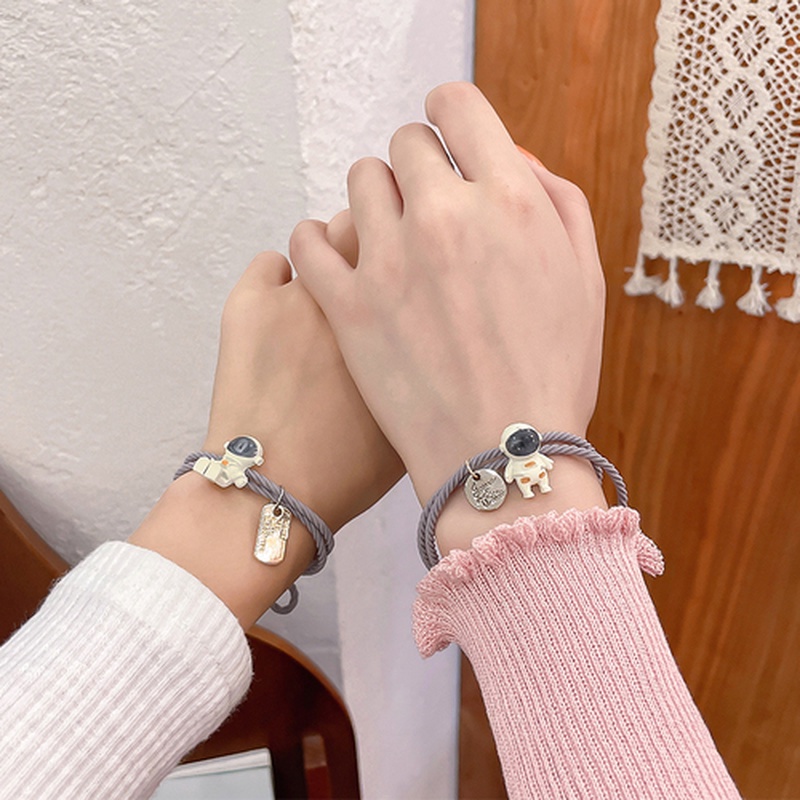 Gelang Couple Magnet Pelangi/Spaceman/Cinta Imut Mode Korea-19#new cosmonaut