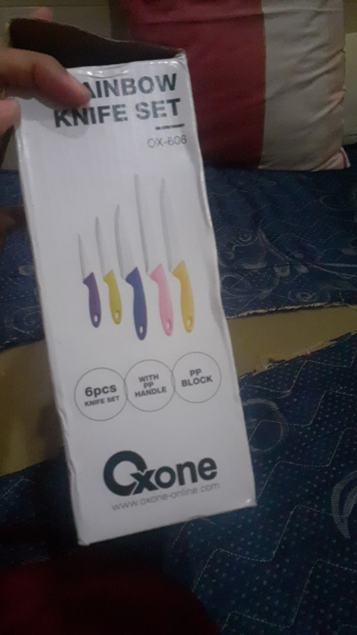Na Oxone Pisau Dapur Set Rainbow Ox-606 | Ox 606 | Ox606