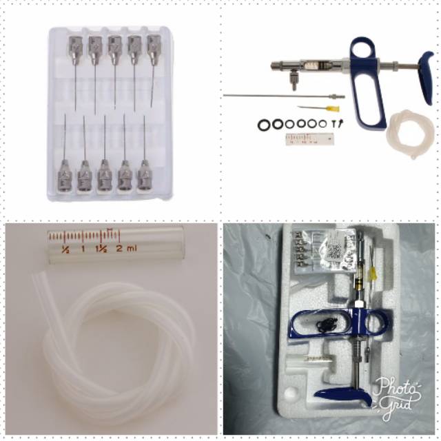 Suntikan otomatis 2ml Hewan Ayam Itik Ayam petelur Babi Suntikan Jarum Otomatis bukan Socorex Medion