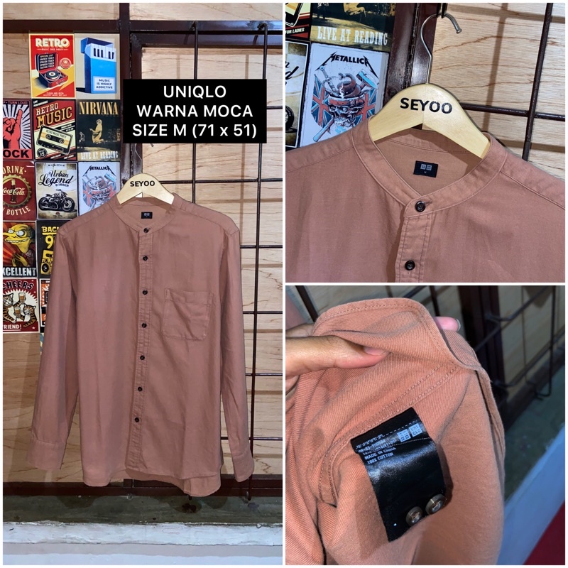 KEMEJA UNIQLO SHANGHAI MOCA SECOND