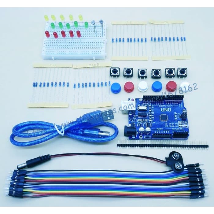 Arduino Starter Kit Ver2 UNO R3 mini Breadboard LED jumper wire button