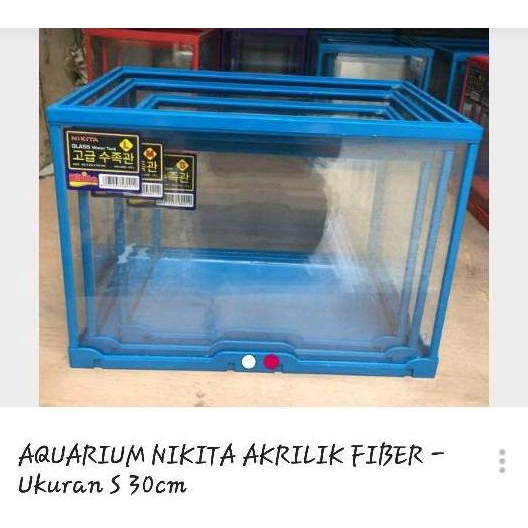Aquarium akrilik 30cm plus tutup